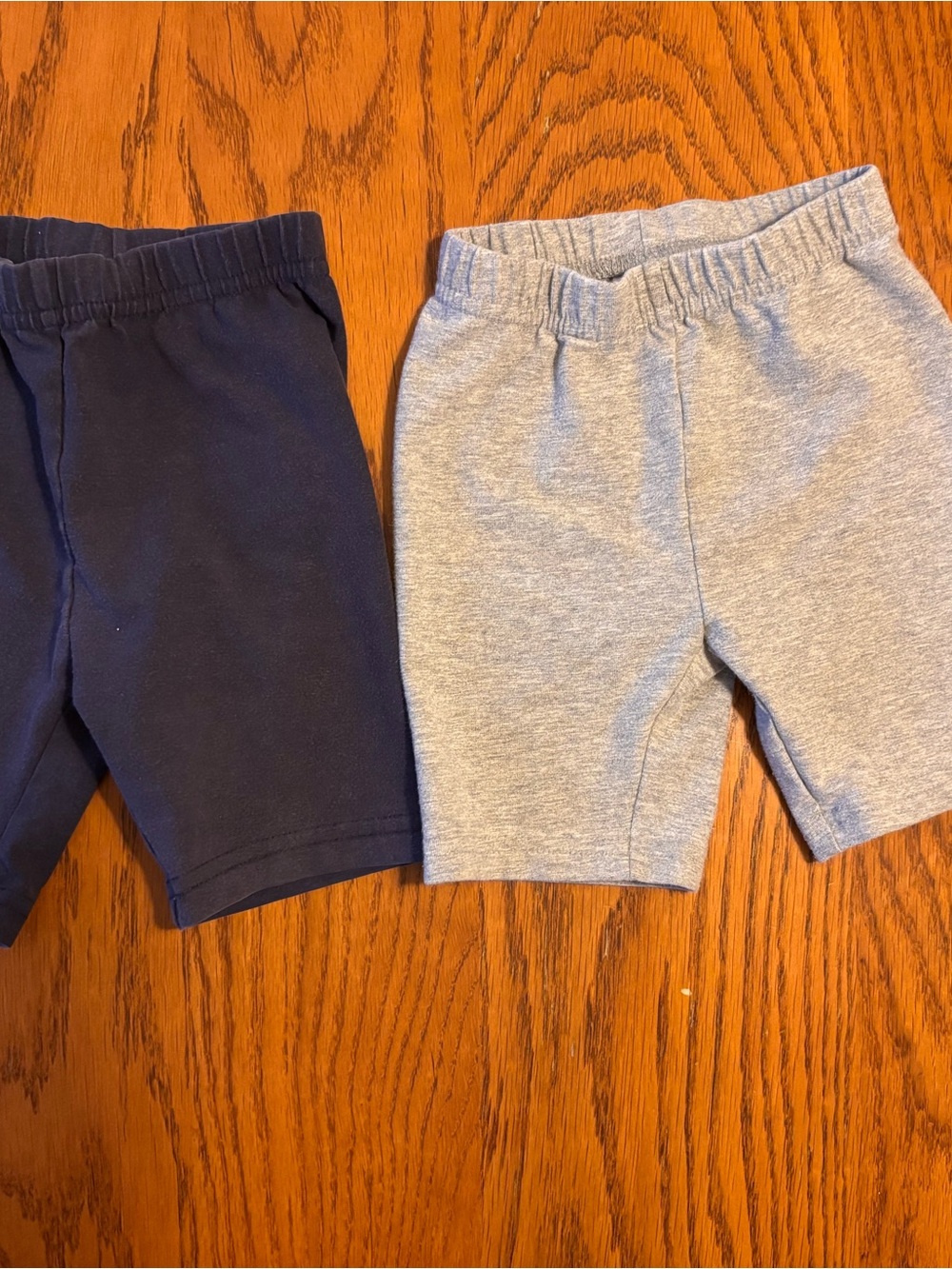Hanna Andersson Navy & Light Gray Stretch Cotton Shorts Set